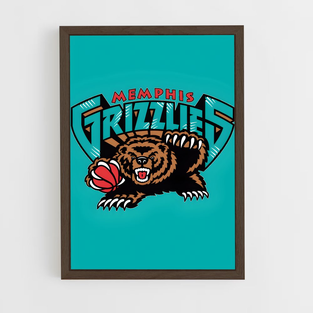 Poster Grizzlies en Action – affiche Basketball (vue 5)